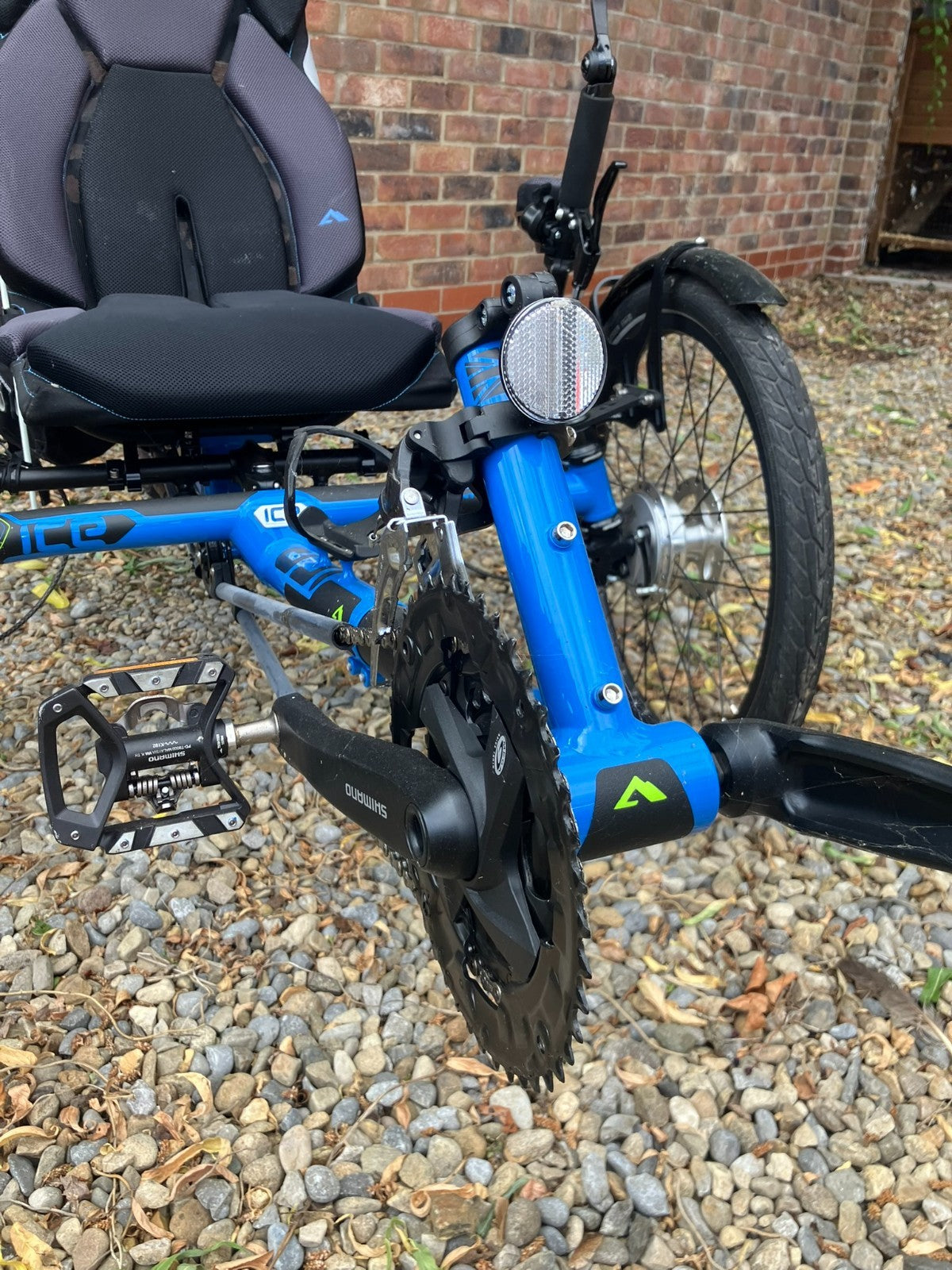 2023 ICE Adventure Recumbent folding Trike. Hub gears, 2 panniers