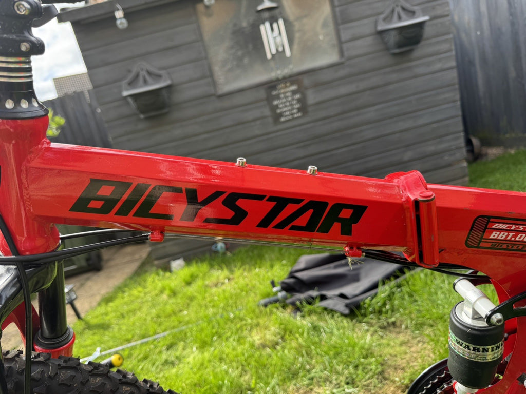26 Inch Folding Bike, Bicystar Mountain Bike Adult bicycle Dual Suspension