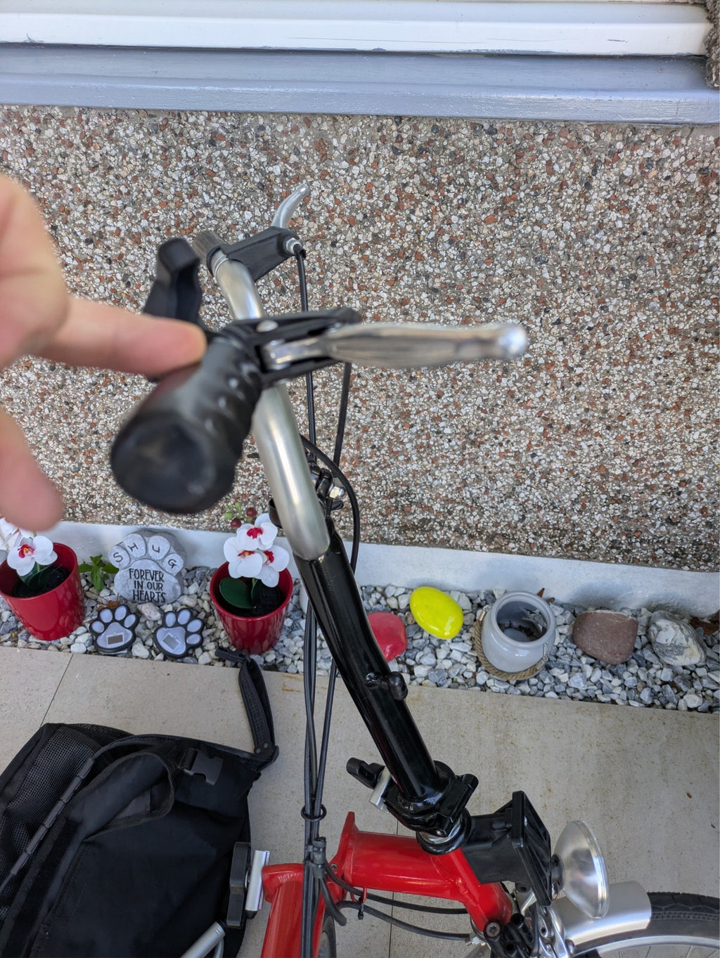 1999 Brompton T5 5-Speed Folding Bicycle – Red/Black (Original Setup)