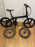 Carbon Fibre Unisex Folding Bicycle Java Matt Black Commuter Light Weight Bike