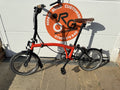 Brompton 2023 C Line Orange 6 speed Excellent condition