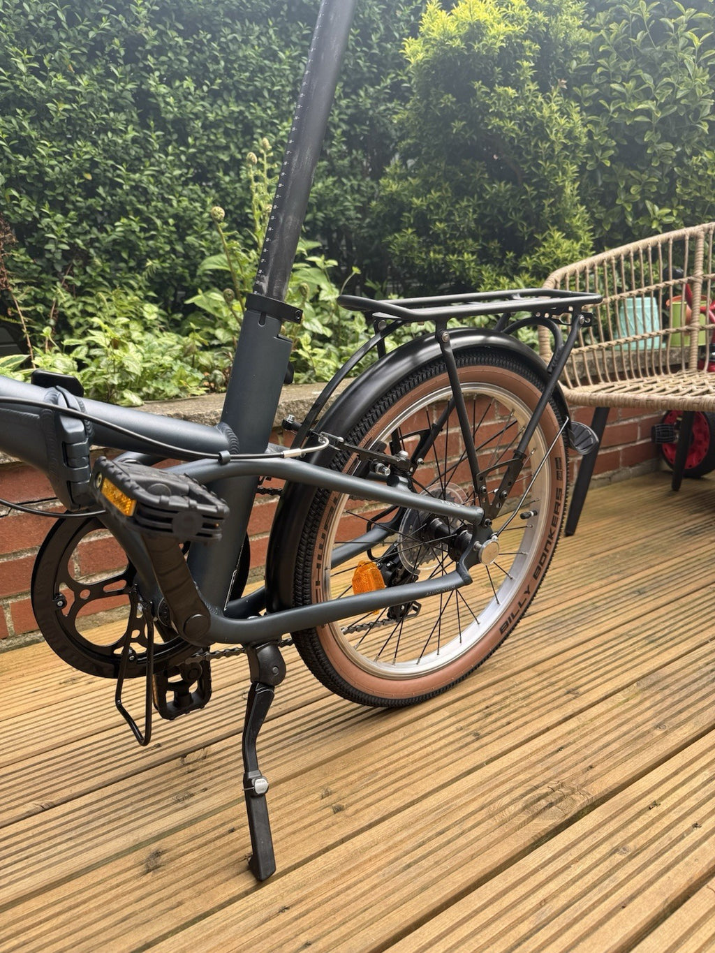 BTWIN Fold 500 Folding Bike 20-inch Blue Great Condition