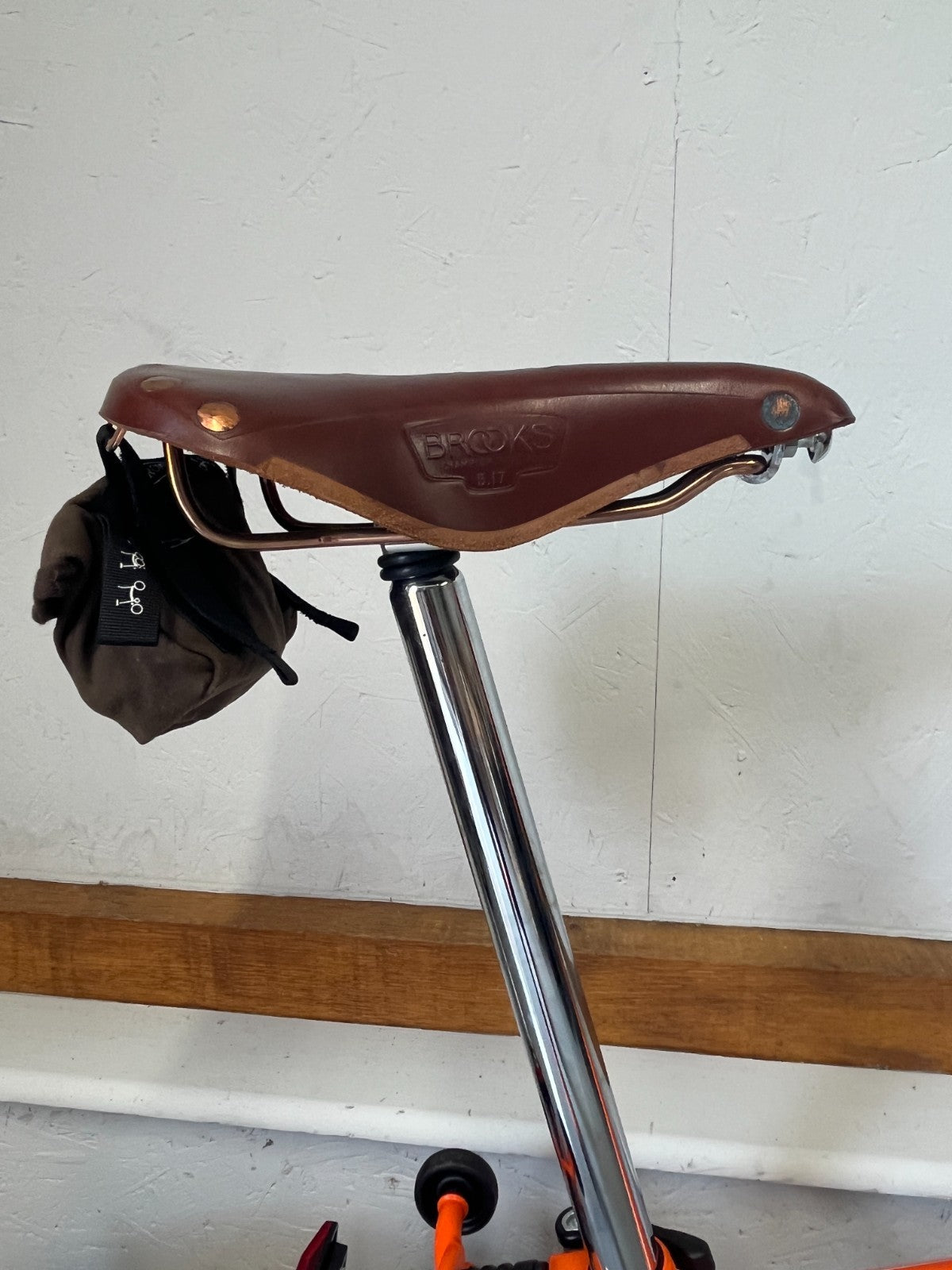 Brompton folding bike 3 speed C Line Orange
