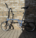 Brompton Cloud Blue & Black - C Line Mid M3L - WORLDWIDE SHIP - Top Condition