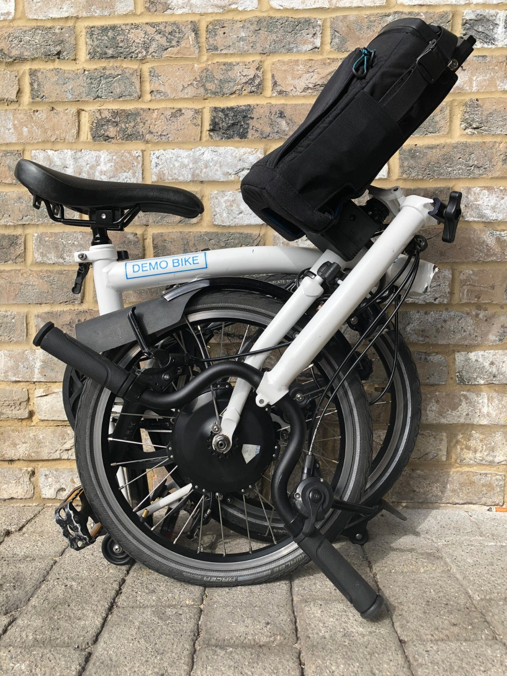 Brompton Electric White Mid 2 Speed (M2L) - Ex-Demo - VERY CHEAP GREAT DEAL!
