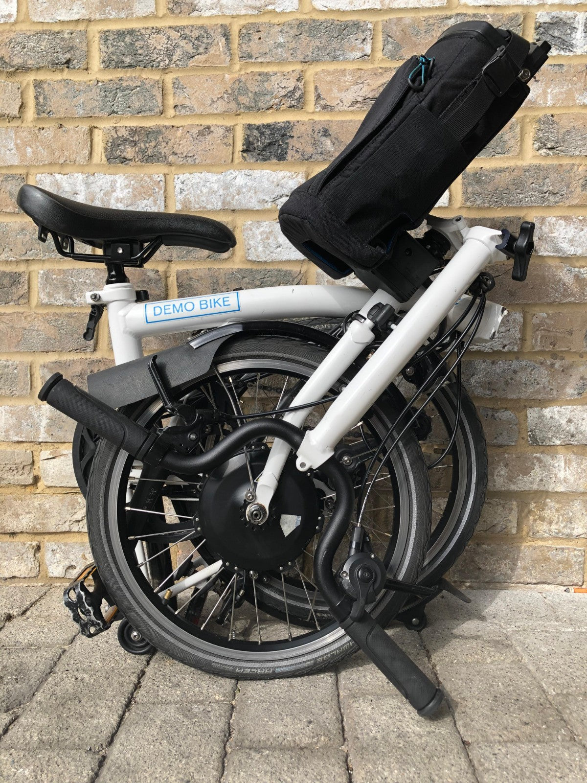 Brompton Electric White Mid 2 Speed (M2L) - Ex-Demo - VERY CHEAP GREAT DEAL!