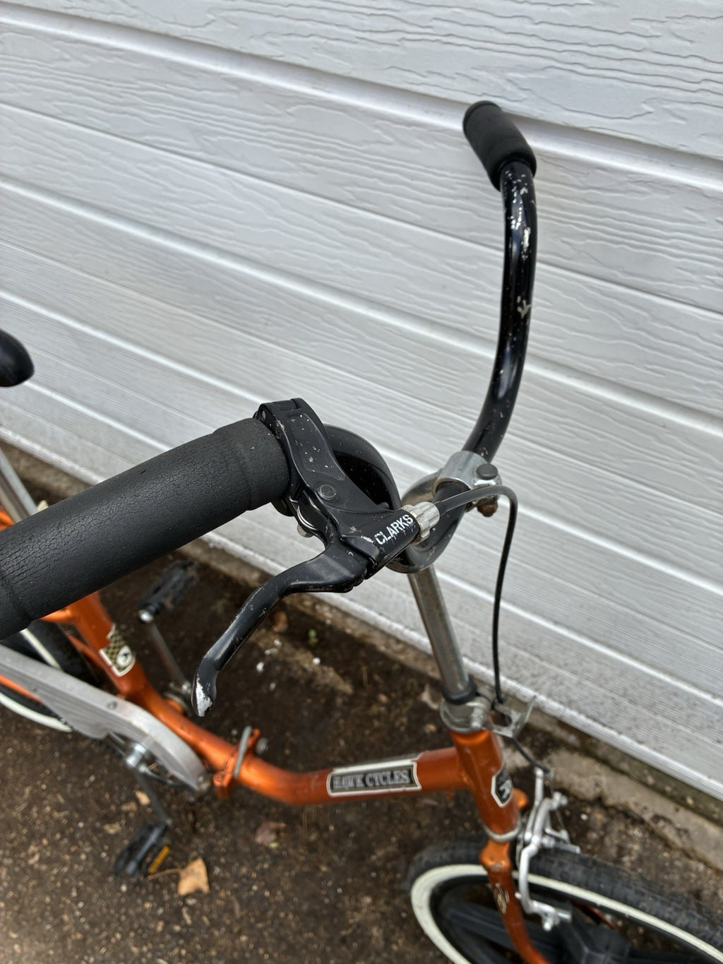 Vintage 1970s Hawk Cycles Step Through Bicycle - Orange - Skyway II Rims