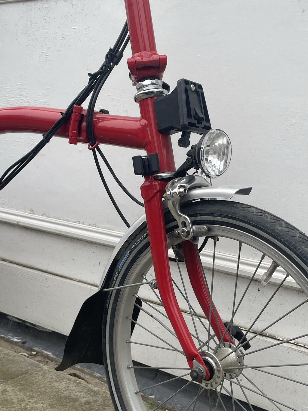 Brompton M6R Folding Bike 6-Speed, Red