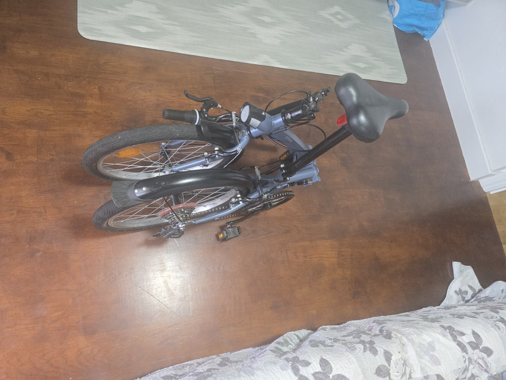 BTWIN Tilt 120 Grey Folding Bike - collection from LS10 OR KT1