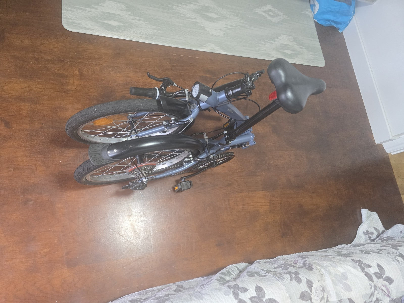 BTWIN Tilt 120 Grey Folding Bike - collection from LS10 OR KT1