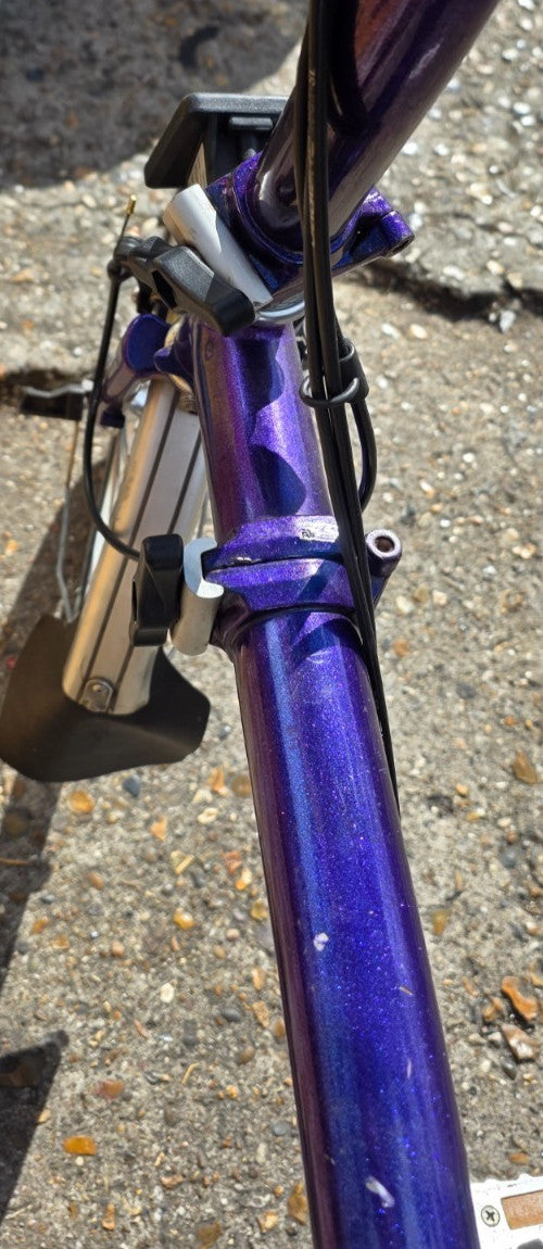Brompton Bike 2 speed C line - Gloss Purple - Excellent Mechanical Condition