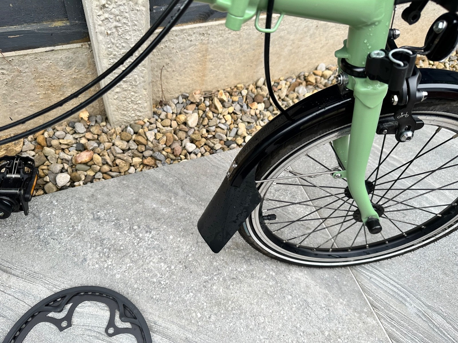 Brompton C Line Urban 2 Speed 2023 Folding Bike Matcha Green With Cover