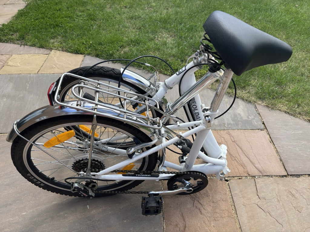Tiger Foldaway White Unisex Folding Bike. Great Condition.