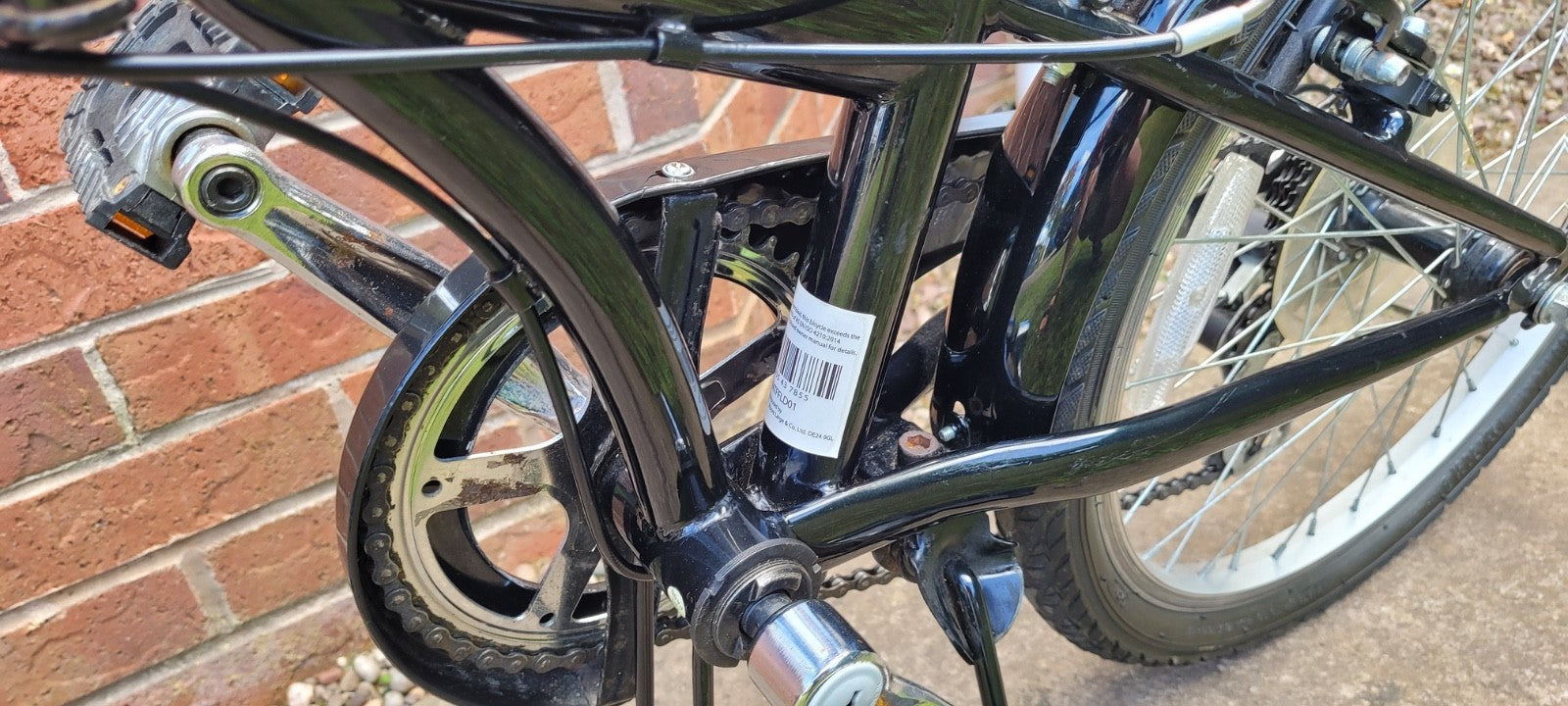 Apus Barracuda Folding Bicycle, Black, 20", Barely Used, Excellent, Commuter, A+