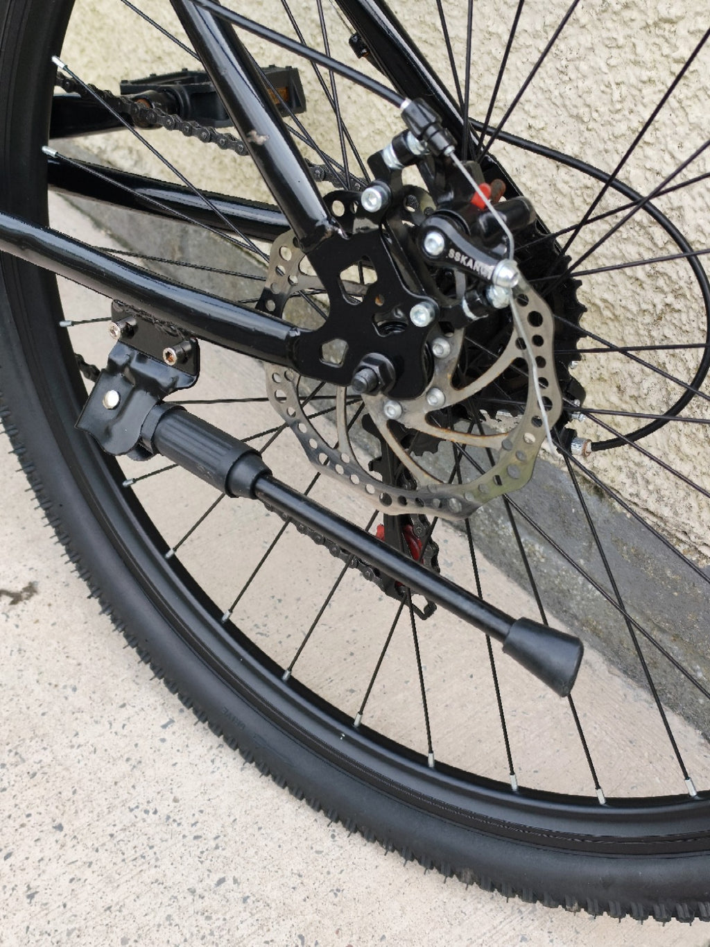 Black Mountain Bike, Folding Bike, 21 Speed, Disk Brakes