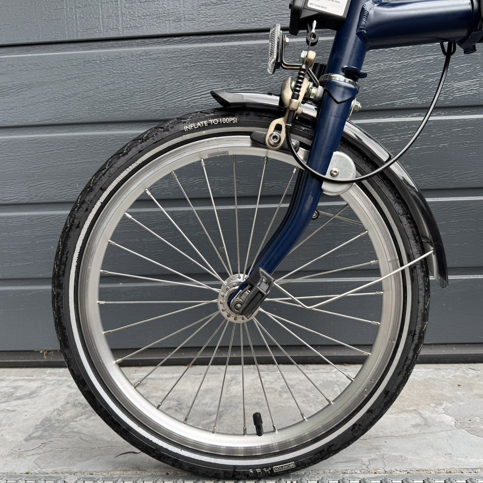 Brompton M3L 3 speed Tempest Blue Superb Condition