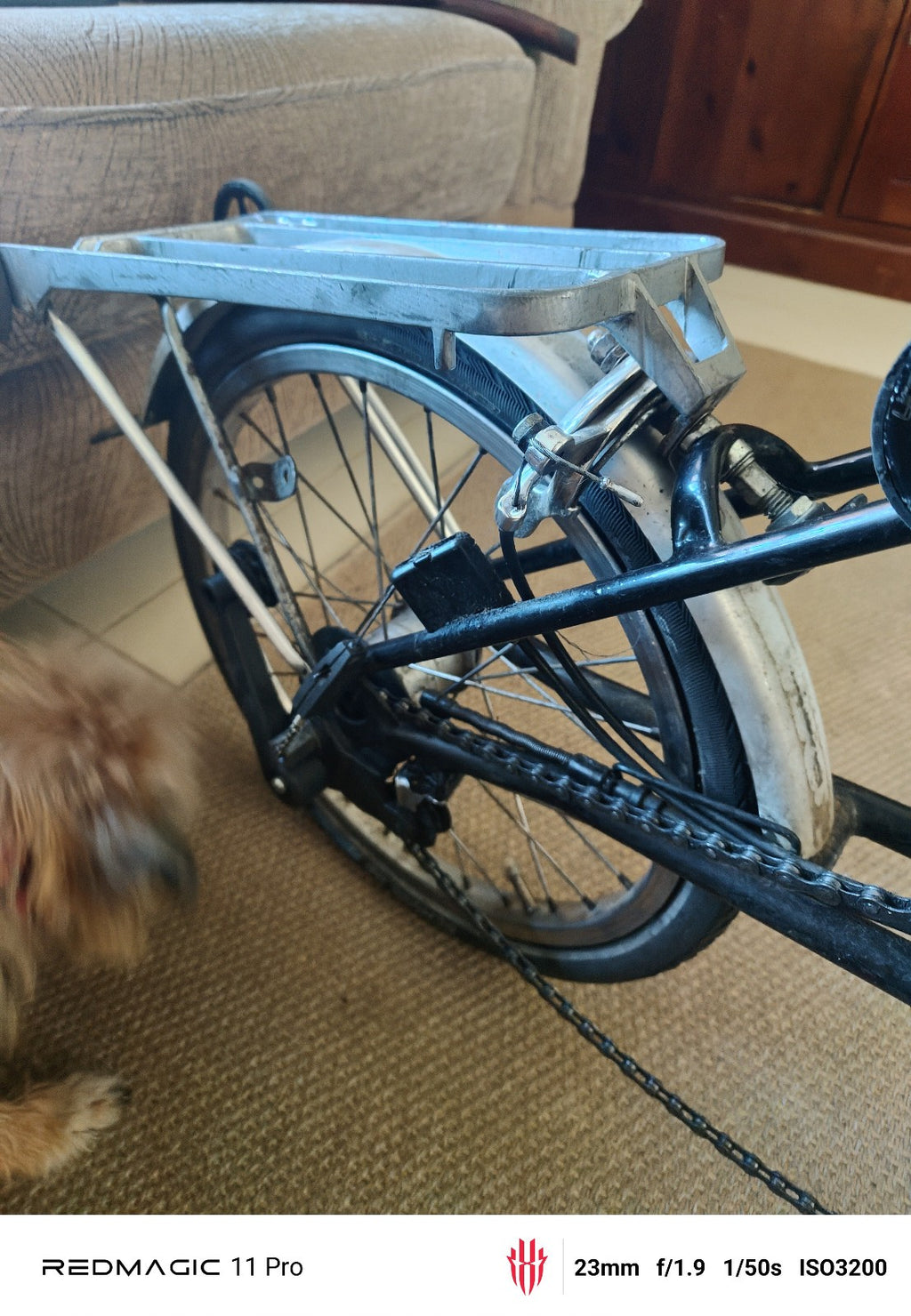 Brompton Folding Bicycle 3 speed rear rack and grip handle bars