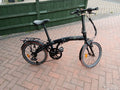 Ecosmo Folding Bike 20in Black 7-Speed Rear Rack Mudguards Kickstand