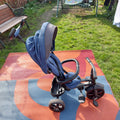 QPlay Rito Star Folding Trike Bike, Blue, With Sun Canopy