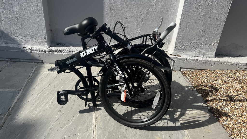 Bounty 20” Folding Bike Black + Cover & Folding strap – Excellent Condition
