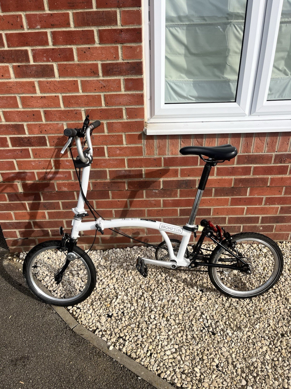 Brompton A-line Folding Bike 16” Wheel White