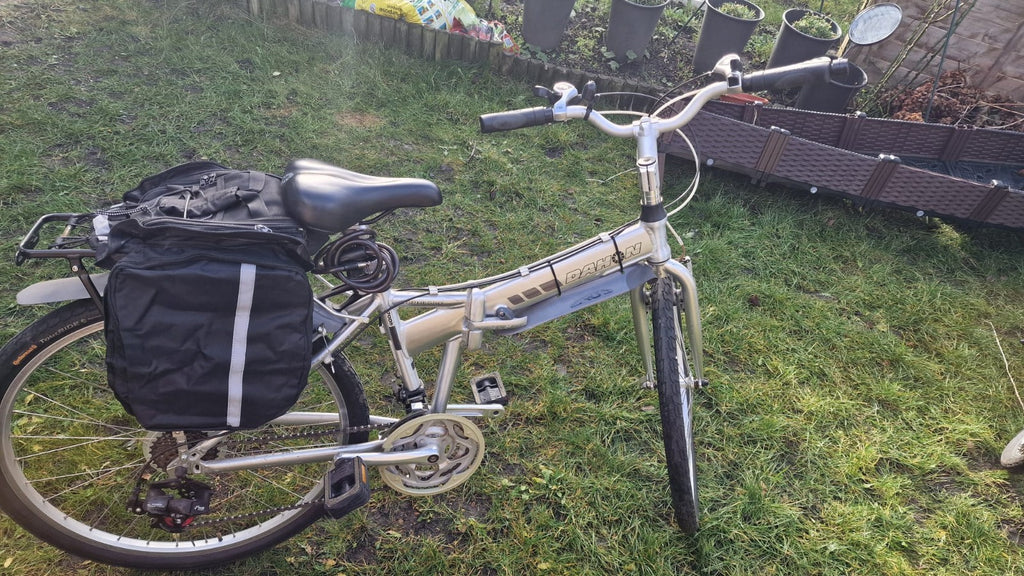 DAHON Espresso-7005  Folding Bike _26 " Wheell-_Silver Alliminium Frame_ Extras