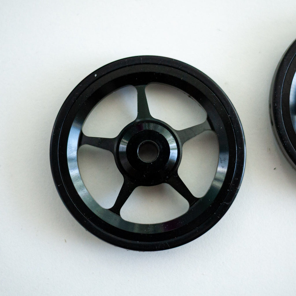 UK SELLER - For Brompton Pair Superlight Easy Alloy Black Wheels & Bolts