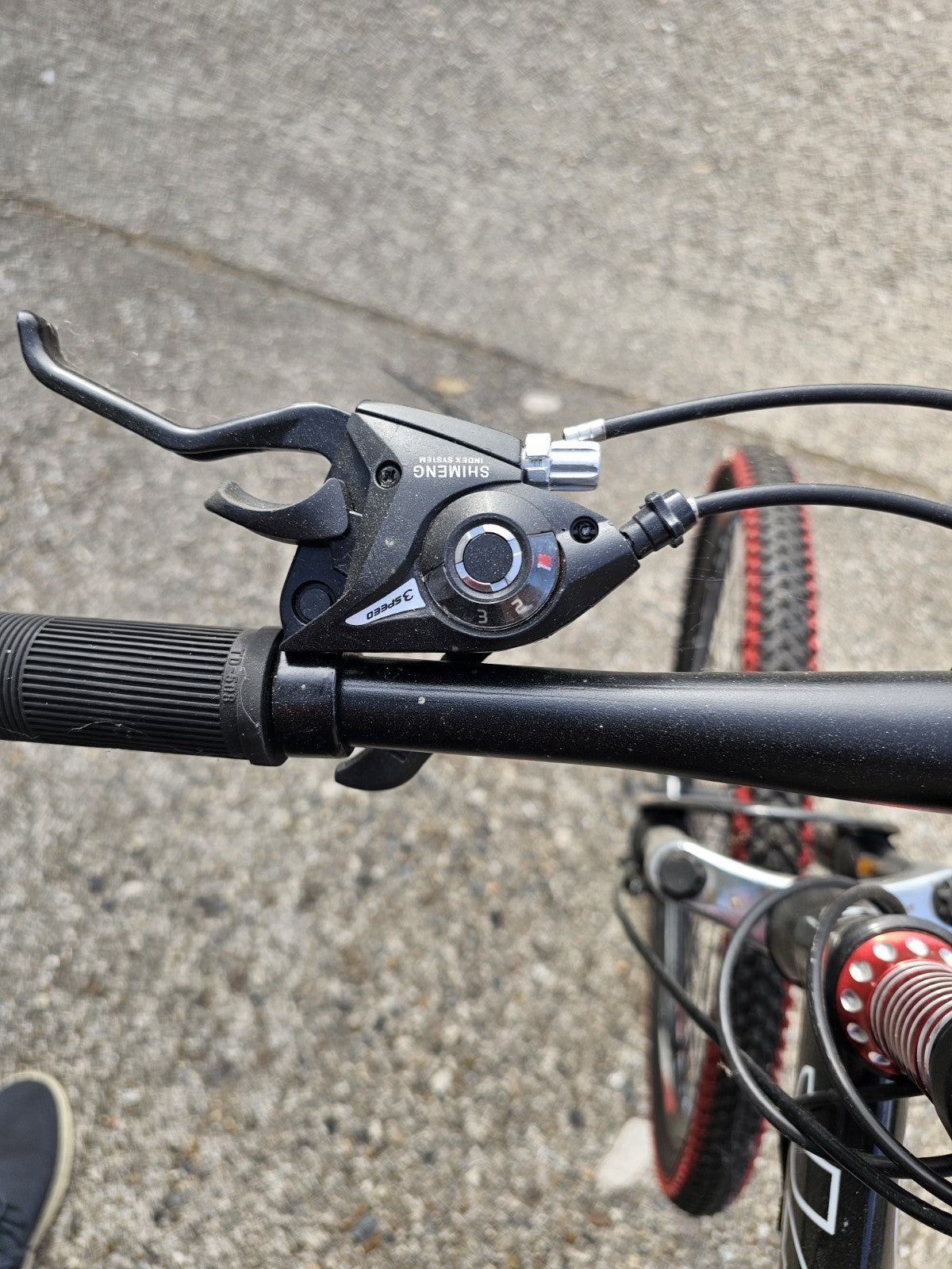 JASIQ Folding Mountain Bike 26in Full Suspension 21-Speed Disc Brakes Black/Red