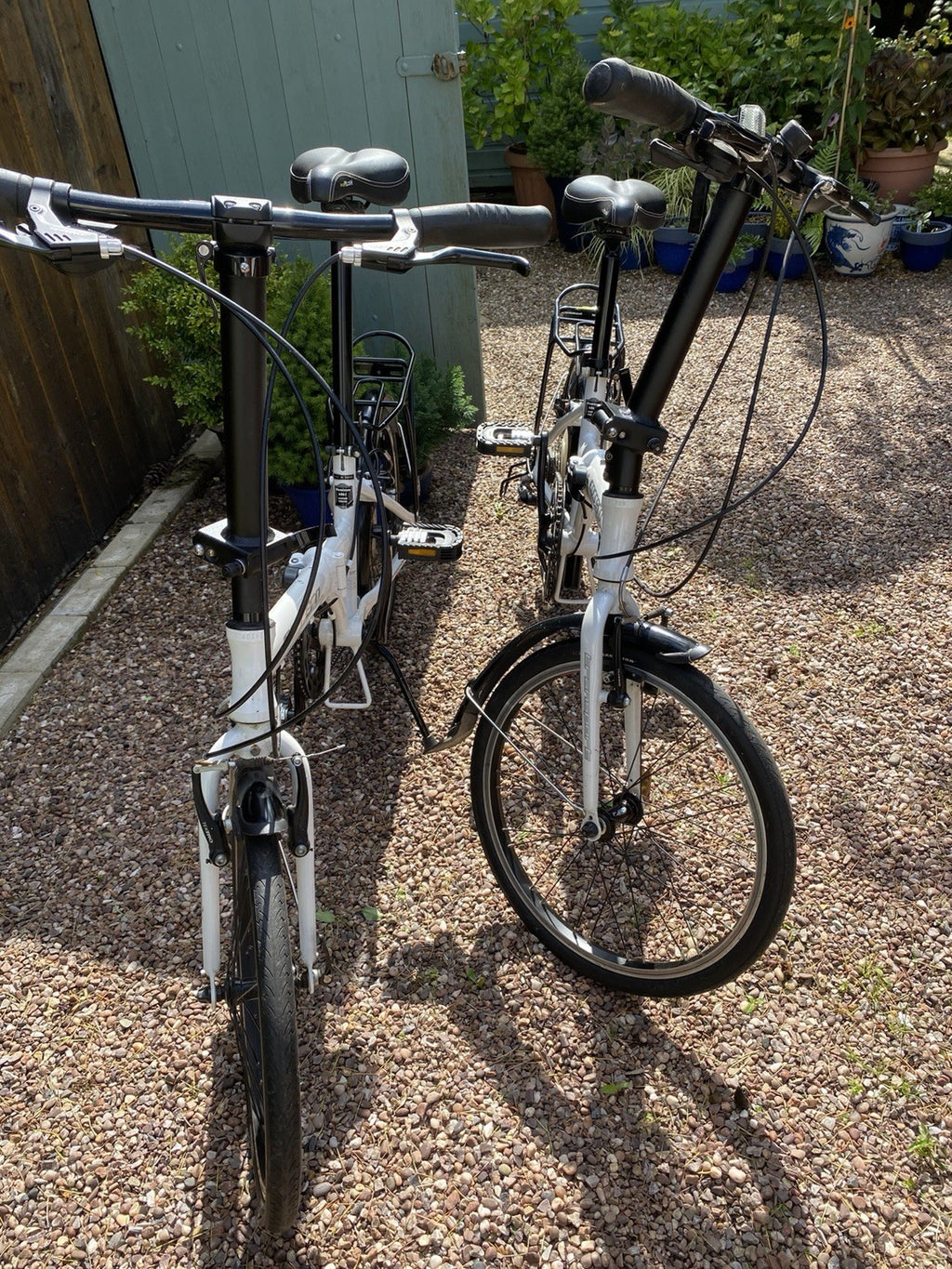 Two Folding Bikes 20" Wheels . Carerra.