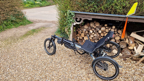 2021 Hase Bikes Kettwiesel Evo with assist auto gears Folding Recumbent trike.🦚