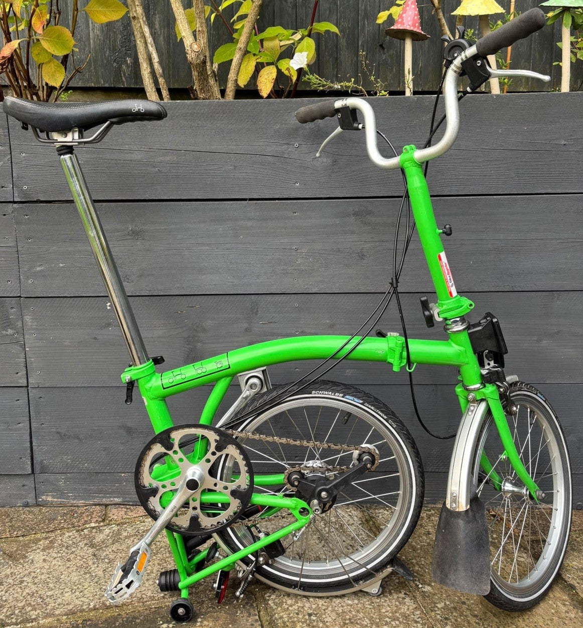 Brompton M3L C Line equivalent Folding Bicycle in Apple Green - Hardly Used