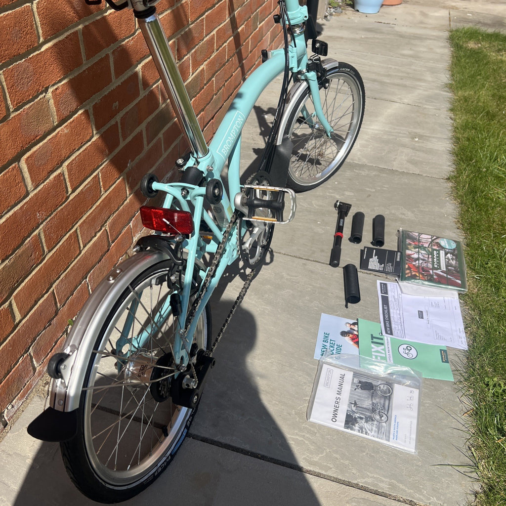 Brompton Turkish Green M6L Mid 6 Speed 2018 Folding Bike Collection Essex