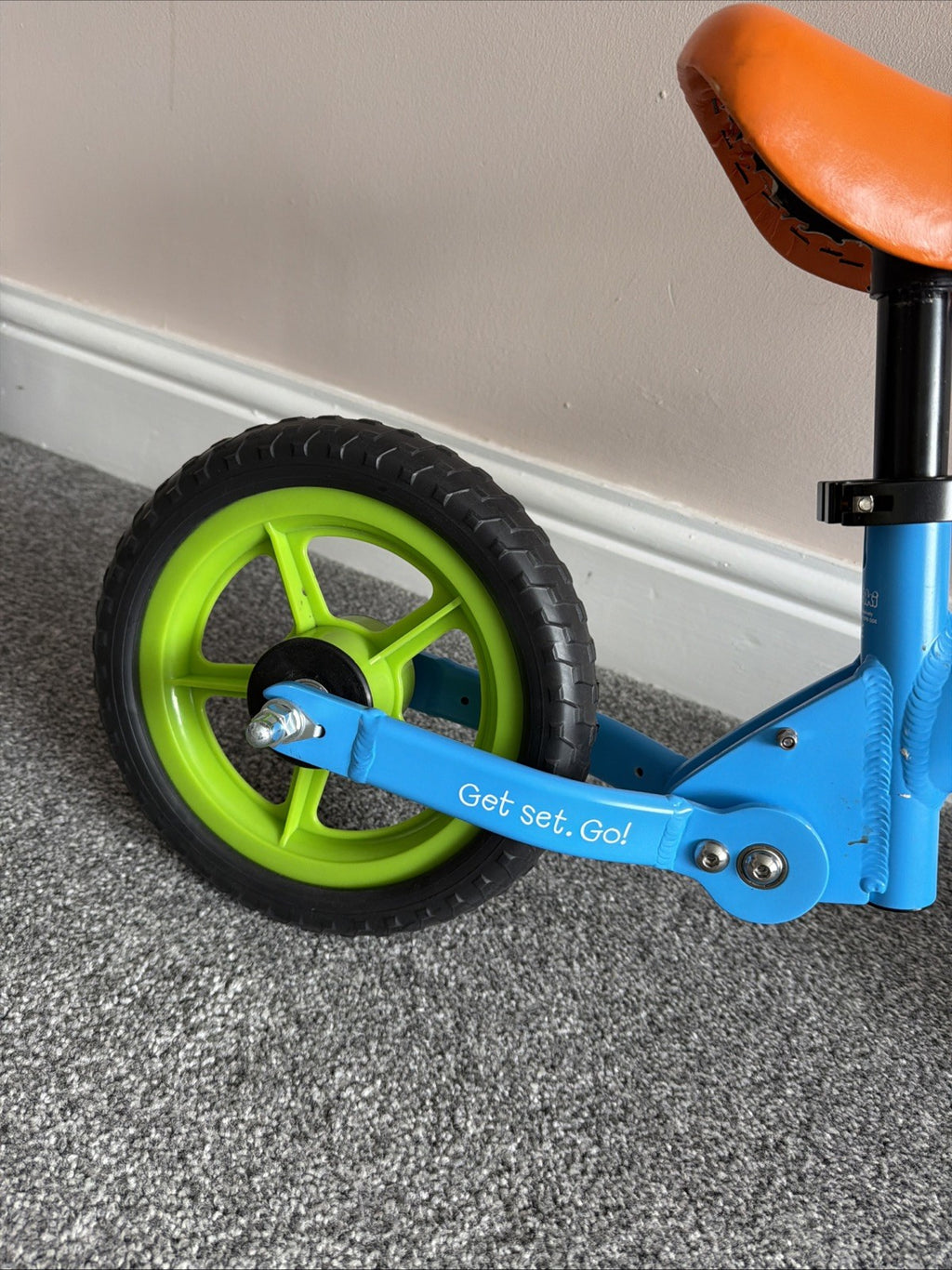 Trunki Folding Balance Bike 12" Hard Wheels - Blue