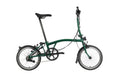 Brompton C Line 2 Speed 2023 Mid Handlebar Folding Bike - British Racing Green