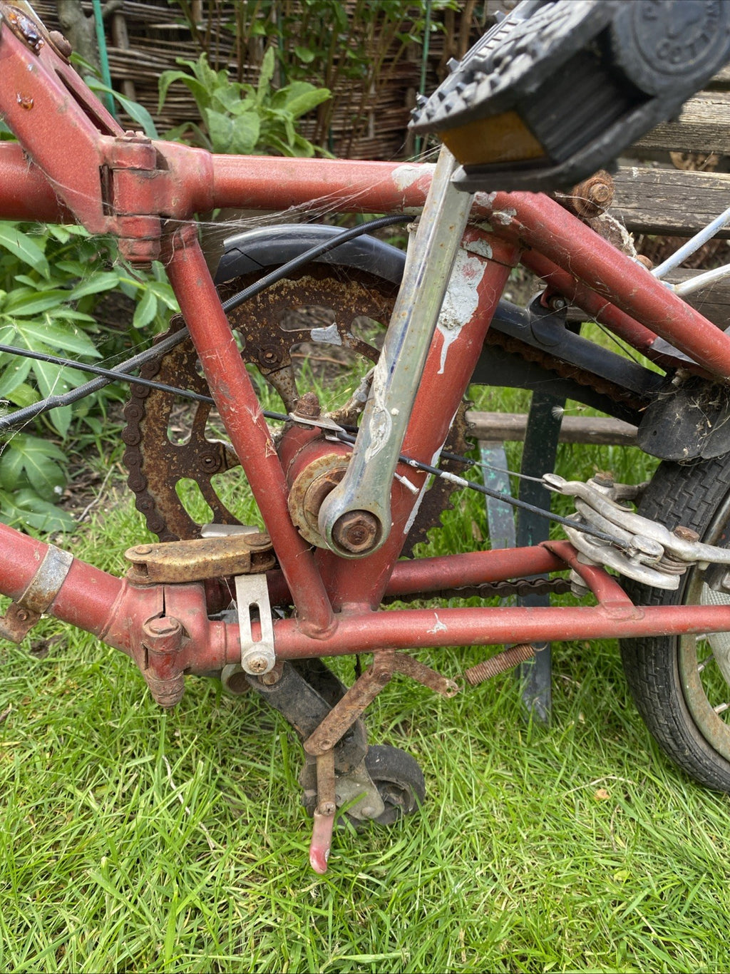 Vintage Dahon Folding Bicycle 3speed For Restoration Barn Find