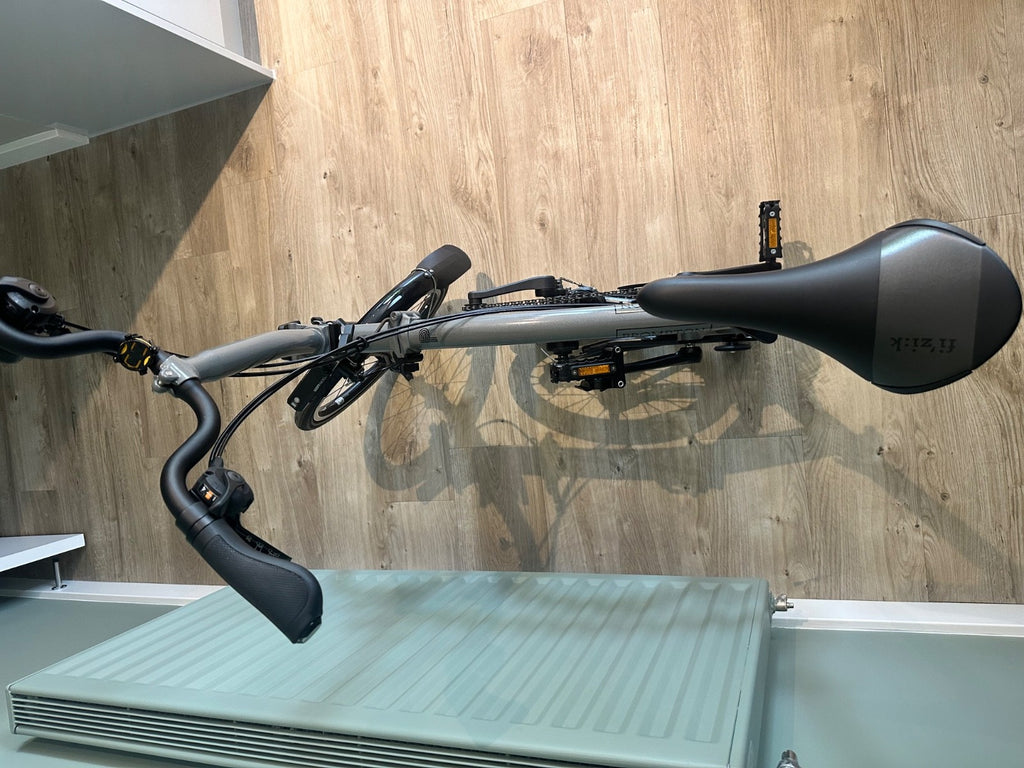 Brompton P Line Explore Mid Bar 12 Speed - Sky Grey