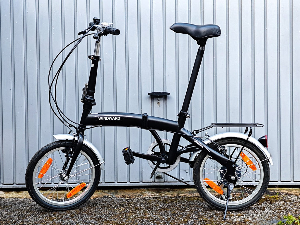 Windward Folding Bike   6 Shimano  Gears  16' Wheels' Bicycle  Fold Up v-Brakes