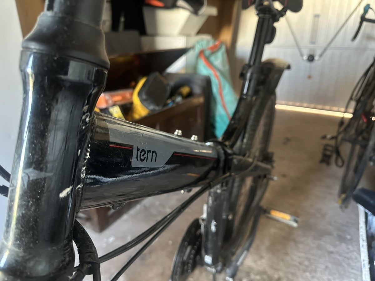 Tern Joe Folding Bike 26 in Black, Mechanical Disc Brakes, Frame Size L