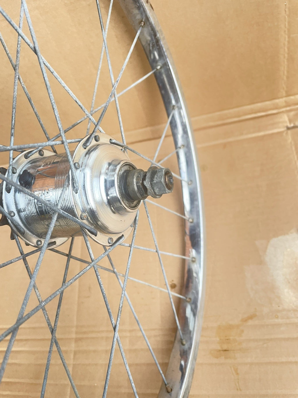 VINTAGE RETRO RALEIGH shopper rear WHEEL 20x 1 3/8th