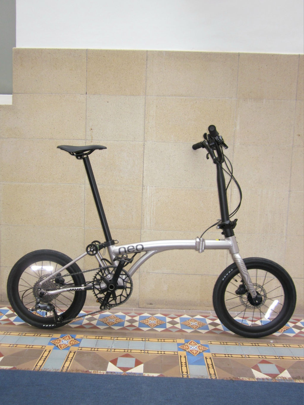 Java Neo 3 16 Inch Trifold Folding Bike (Brompton Aluminum Frame Shimano 9 Speed
