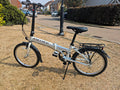 Carrera Transit Folding Bike 20in White/Black Hub Gears Rear Carrier Mudguards