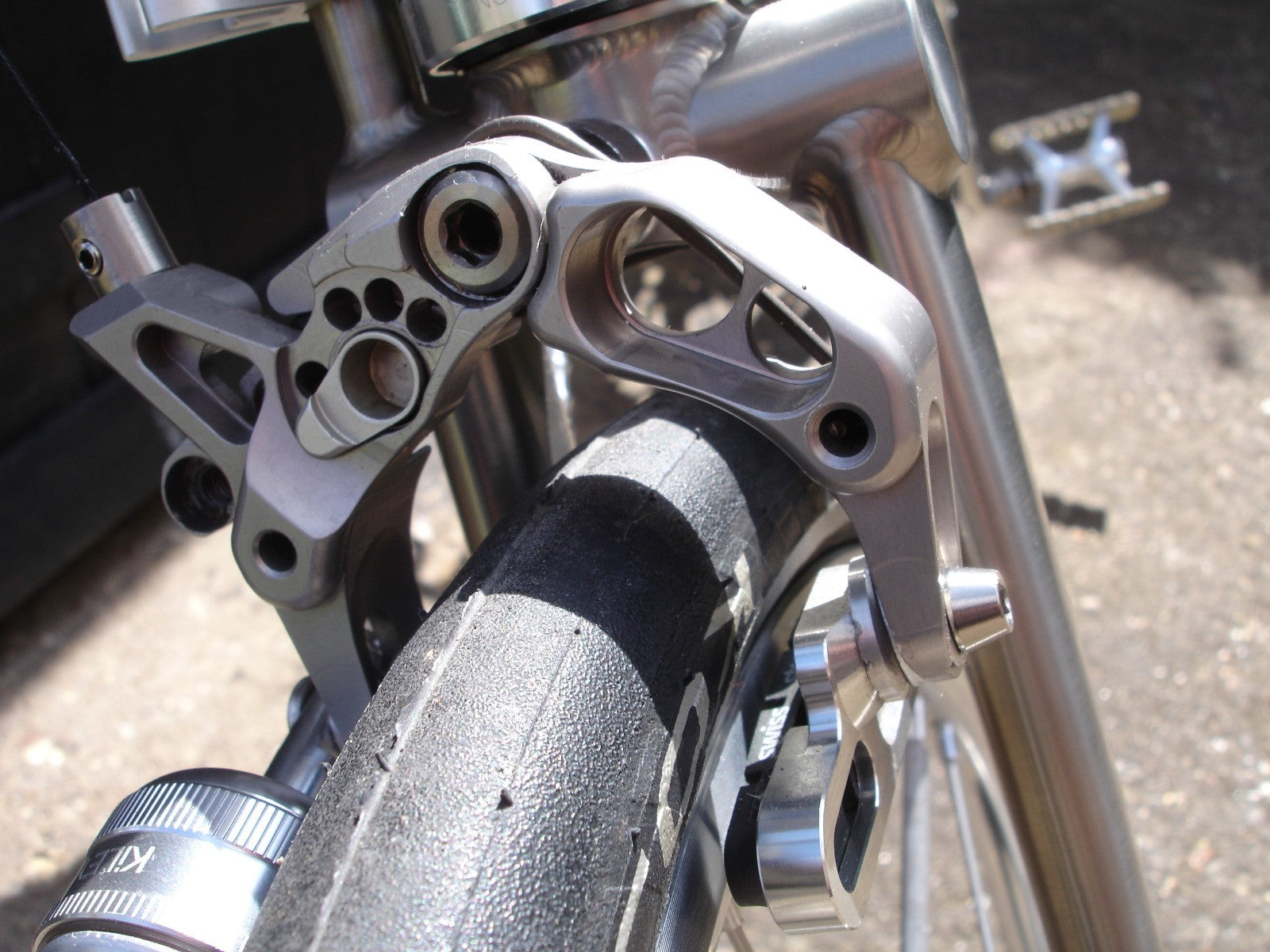 Brompton Project Bike S3E-X Superlight Polished Titanium   7.23 KG  Bicycle