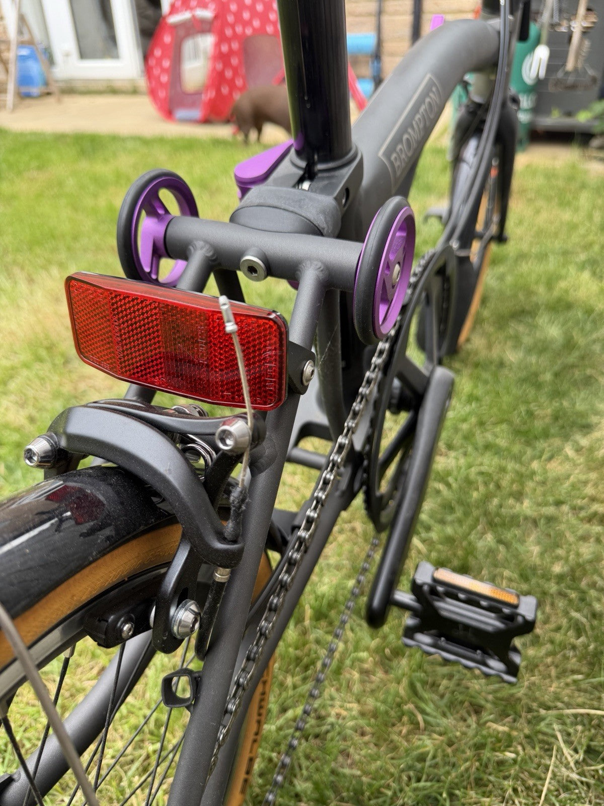 Brompton T Line - Ceratech (purple) Low bar 4 speed.