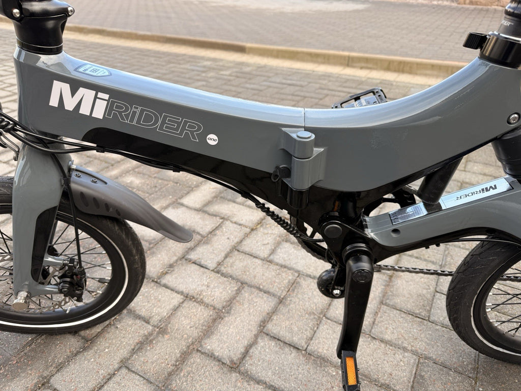 MiRider One  16 Grey Folding Bike Ideal For Motorhomes Campervans And Caravans