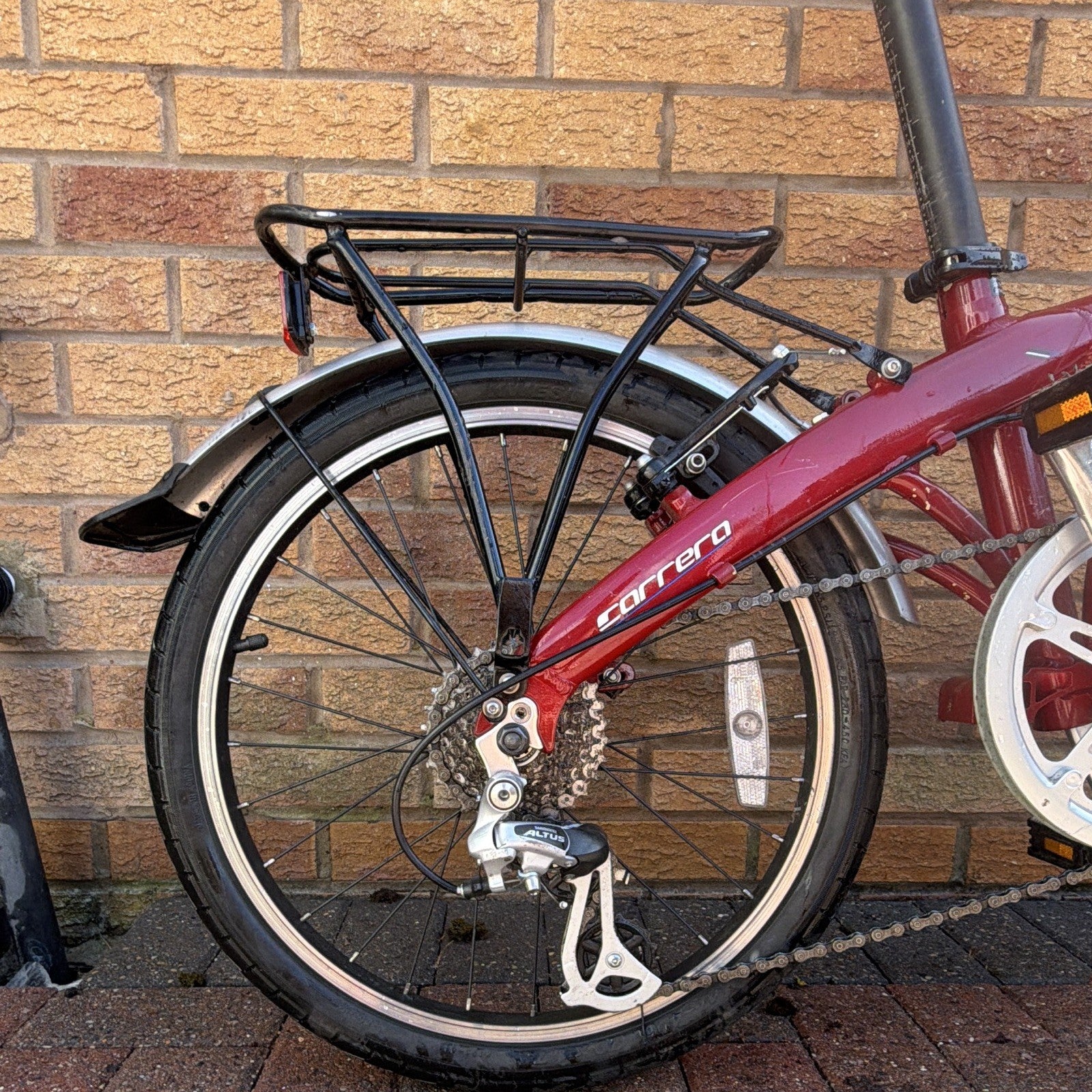 Carrera Intercity - folding bike (Rear luggage rack included Mudguards fitted)