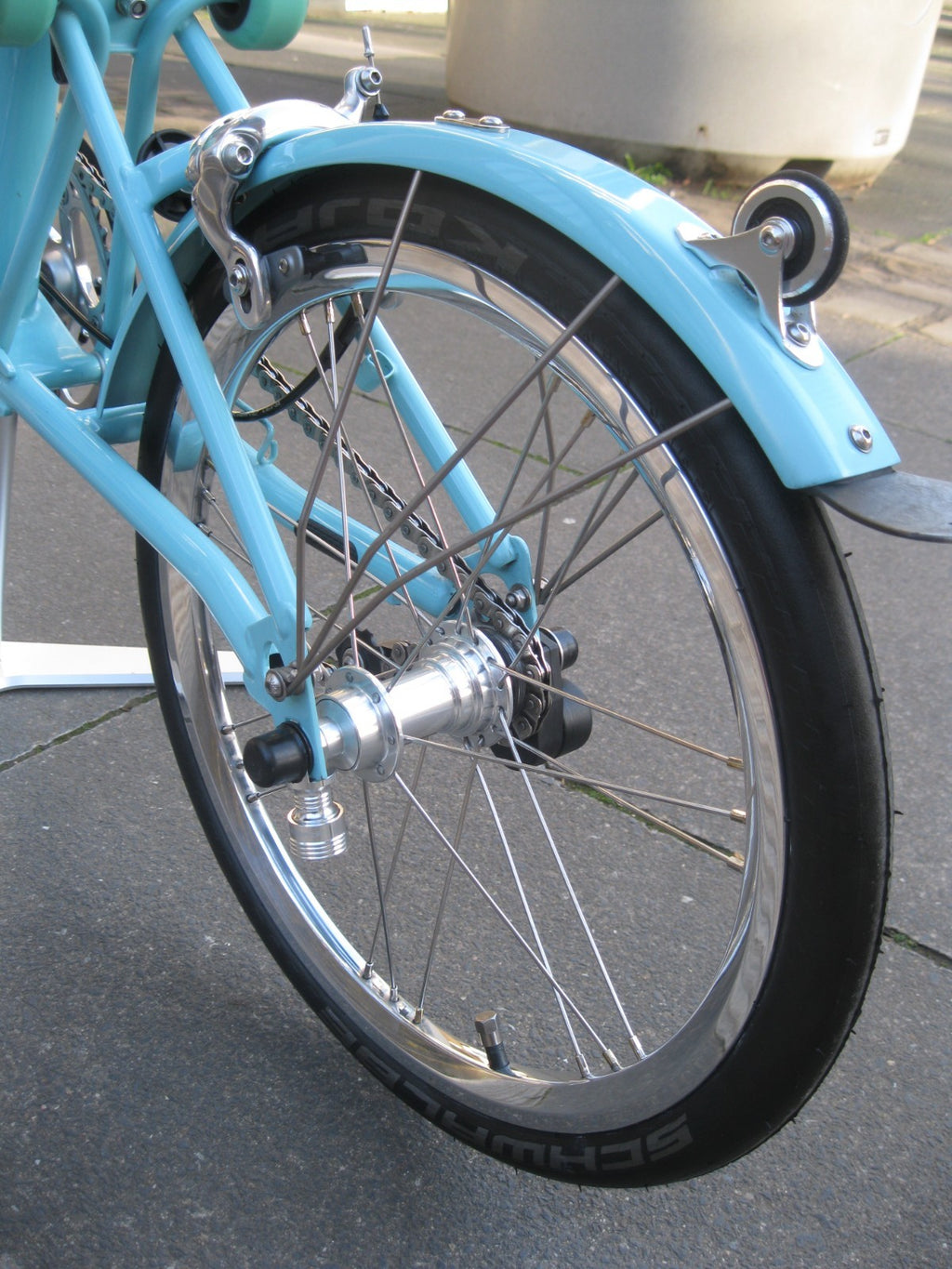 Custom Brompton Folding bike - homage to 1989 Cal look VW Karmann Ghia