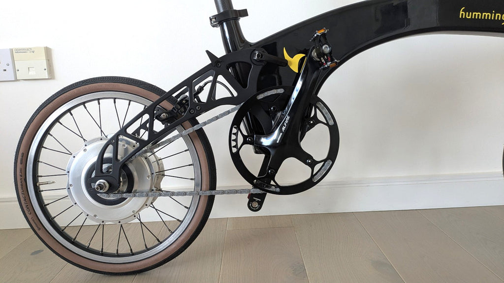 Hummingbird (now Prodrive) Carbon Fibre Folding bike with Zehus hub