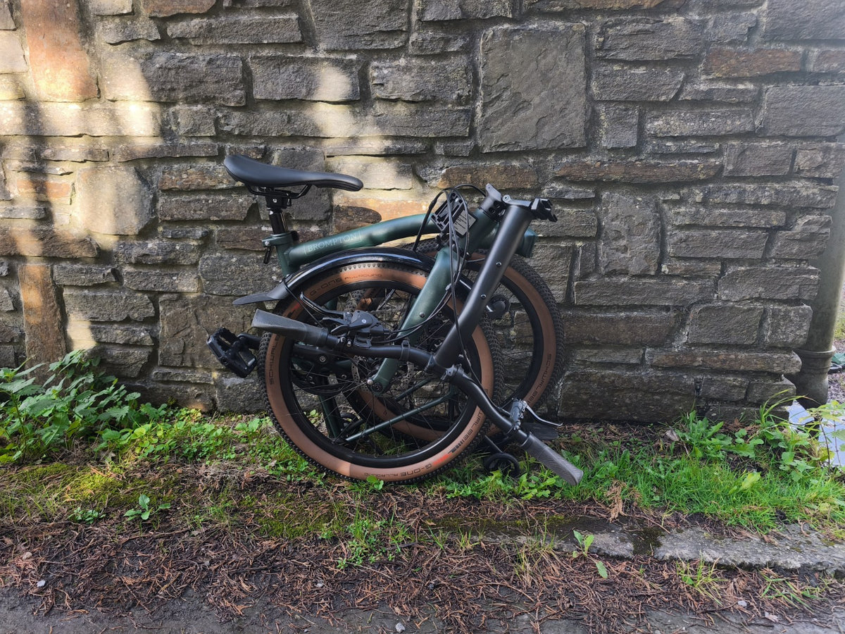Brompton G Line 8-Speed Medium Folding Bike Forest Green, Men's