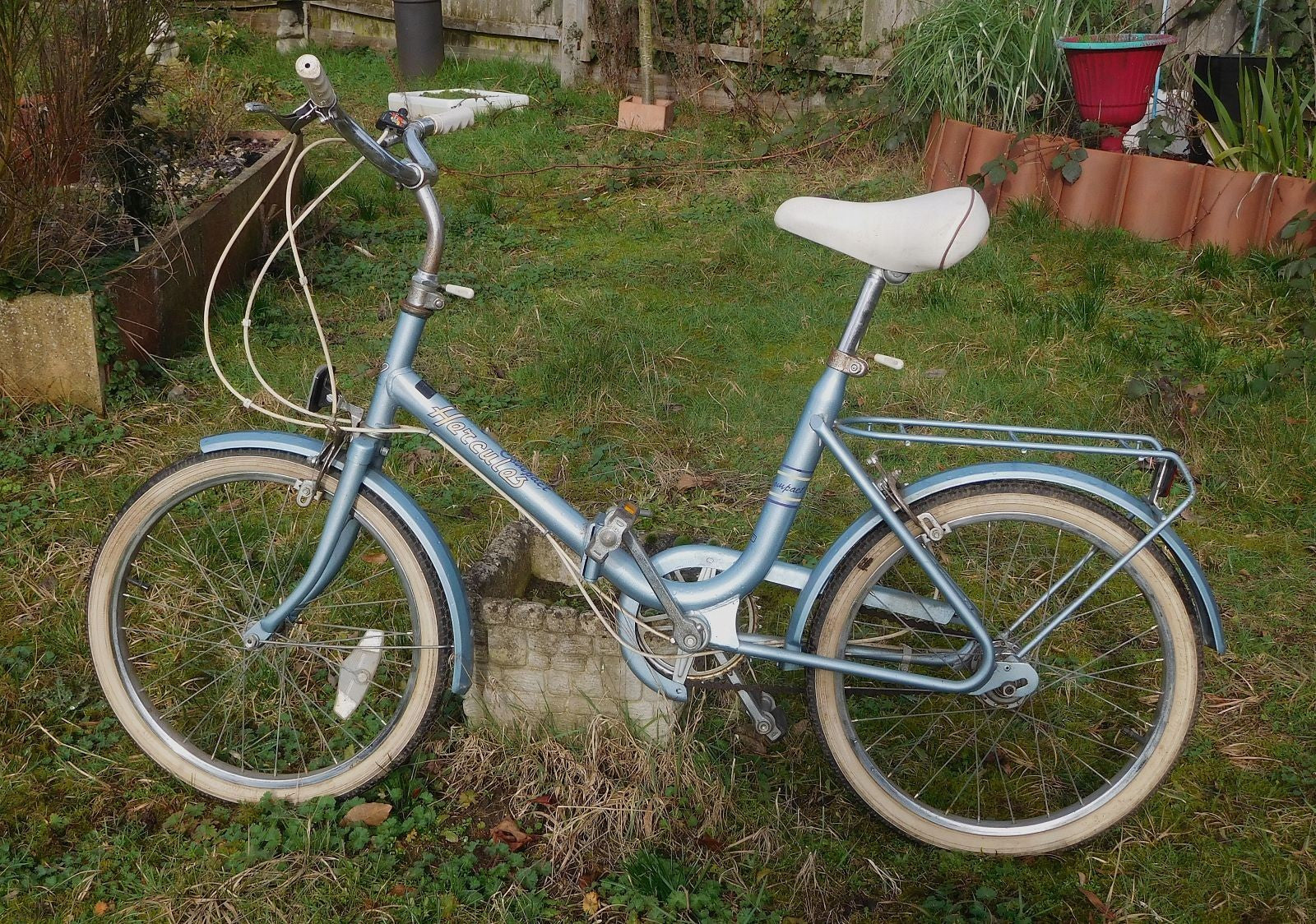 HERCULES FOLDING 20" BIKE 1984 ORIGINAL AS FOUND