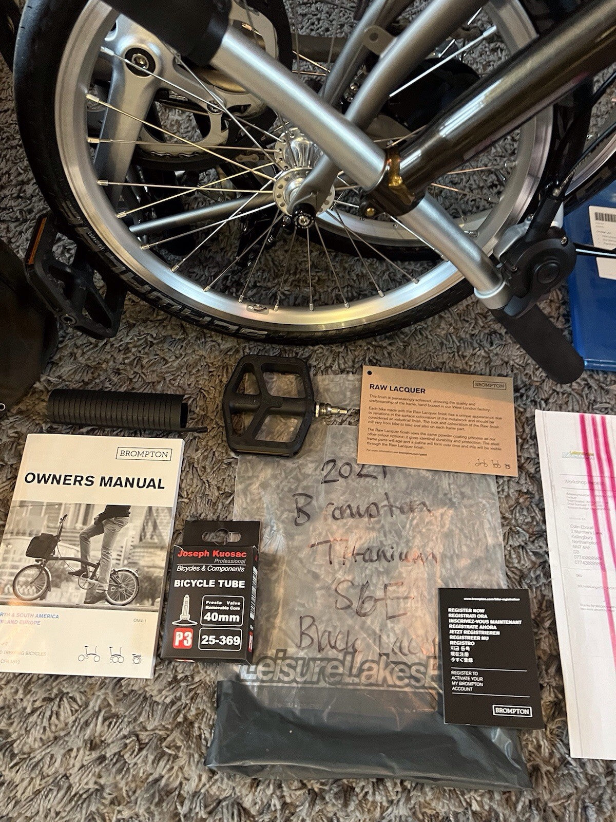 Brompton Titanium Virtually Unused & In Beautiful Showroom  Condition